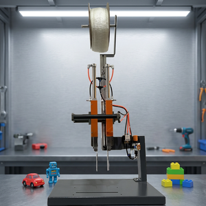 Machine à agrafes pneumatique élastique automatique avec système de lame à aiguille variable PLC pour l'emballage de jouets et de matériel de cuisine - Product Image 1