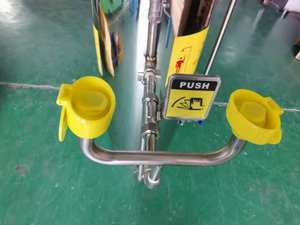 <span class=keywords><strong>Lave</strong></span>-yeux industriel portable en acier 8L combiné douche oculaire diphotérine et station de douche - Product Image 5