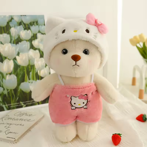 Set di Peluche a Tema Cartone Animato, Orsacchiotti con Costumi di <span class=keywords><strong>Pikachu</strong></span> e Coniglietto, Perfetto per Bambini e Fan - Product Image 2