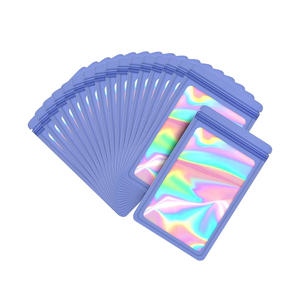 Shiny Holographic Mylar <b>Bags</b> For Secure Storage Resealable Design Ideal For Food Coffee <b>Snacks</b> And Creative Packaging Use - Product Image 1