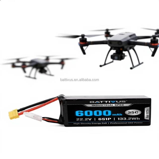 BTV High C Rating 35C 70C 7.4V~29.6V FPV Drone Battery Pack Light Weight 2S 4S 6S1P 6000Mah 6Ah Hobby RC UAV Boat Lipo Battery
