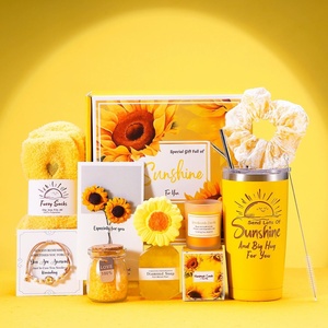 Nuovo Cesto Regalo Giallo Oro per Augurare Pronta Guarigione a Donne, Amici Affetti <span class=keywords><strong>da</strong></span> Depressione, Uomini Post-Operatori, Regalo di Natale all'Ingrosso - Product Image 2