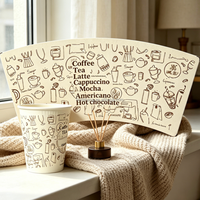 Gobelet en papier kraft écologique à paroi simple, le plus vendu, enduit de PE de qualité alimentaire avec logo personnalisé pour vin et boissons