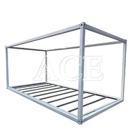 Structure en acier galvanisé pour conteneur maritime de 20 pieds, facilement démontable, longueur 6 m