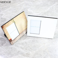MDFSUB Cadre photo de table moderne pliable en bois MDF à sublimation de 8x10 pouces pour impression de bricolage Cadres vierges à sublimation de 9mm/12mm/15mm pour la maison