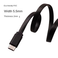 Câble de charge USB en PVC blanc et noir de 0,5 m, 1 m, 2 m, 3 m, 60 W, câble de données pour appareils mobiles