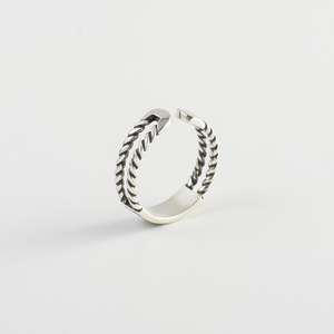 Anello Vintage in Argento Sterling con Incisione Latina 'Amor FATI', Anello a Fascia Aperta Regolabile, Taglia 4.5-6.5, per Donne e Uomini - Product Image 6