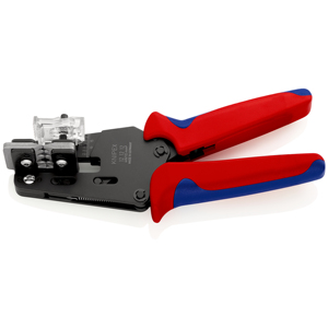 KNIPEX 12 12 12 Pelacables de precisión con cuchillas perfiladas y mangos multicomponentes pulidos de 195 mm - Product Image 1