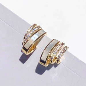 Eleganti Orecchini a Perno Stratificati per Donne, Design Dipinto, Gioielli per Uso Quotidiano - Product Image 6