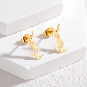 Женское ожерелье, браслет из нержавеющей стали, 4 шт., набор украшений из Гуанчжоу, Xijiao, строительный ювелирный рынок, оптовая продажа - Product Image 4