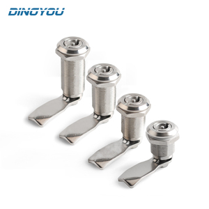 Cerradura de Gabinete con Llave y Cilindro Roscado de Montaje Triangular de Lengüeta Rotatoria Multitamaño Directo de Fábrica para Cajas de Distribución MS705-28 - Product Image 1