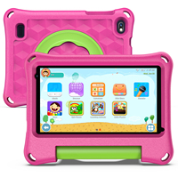 Tableta Android M7K rosa de 7 pulgadas A333 WIFI de cinco núcleos 8+32GB, tableta infantil para estudio y aprendizaje.