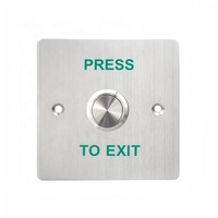 Keysecu étanche extérieur 12V NO/COM interrupteur à bouton-poussoir de sortie de porte en acier inoxydable pour le contrôle d'accès de serrure de porte intelligente