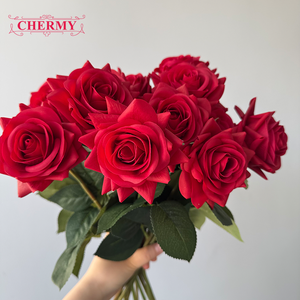 <span class=keywords><strong>Fiori</strong></span> Artificiali Dalian Chermy DC165, Rose in Lattice Rosa, Bianche <span class=keywords><strong>e</strong></span> Rosse al Tatto Realistico, Decorazioni per Matrimoni - Product Image 1