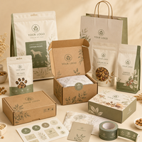 Emballage personnalisé pour aliments pour animaux de compagnie, sachet autoportant, boîte en kraft, sac d'expédition, étiquette adhésive, fabricant de solutions d'emballage tout-en-un