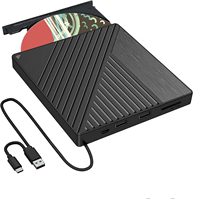 Graveur Blu-Ray Externe Lecteur DVD USB 3.0 Écrivain et Lecteur Blu-Ray Graveur CD DVD Graveur Optique Slim 3D pour Windows/iOS