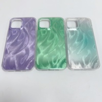 Premium Ultra Thin IMD Painting degradado color funda de teléfono para iPhone 15 14 13 12 11 pro Max funda móvil a prueba de golpes funda