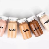 Retouching Foundation semi-permanen Korea, pencerah Foundation, bubuk Lyophilized OEM disesuaikan, krim Bb riasan bercahaya