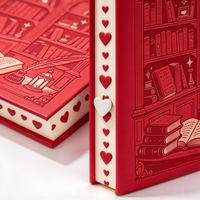 Carnet de lecture A5 à couverture rigide gaufrée, personnalisable avec impression des bords et couverture, idéal comme cadeau