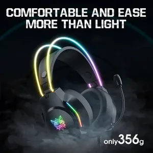 Audífonos Onikuma X26 RGB Led E-Sports para <span class=keywords><strong>Ps5</strong></span>, <span class=keywords><strong>Precio</strong></span> Bajo, Más Vendidos, Audífonos Supraaurales con Cable de 3.5 mm y Micrófono - Product Image 6