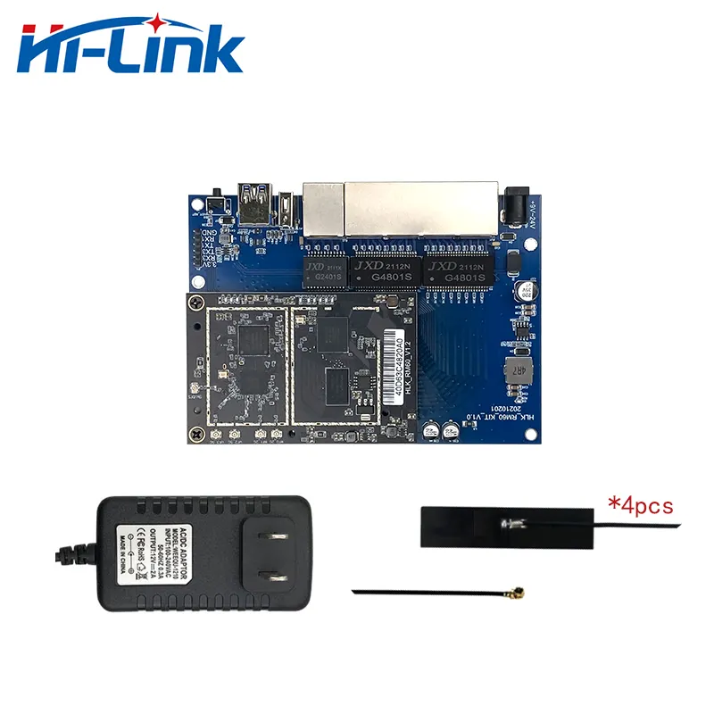 Wifi6 openwrt HLK-RM60 Hi-Link Wireless Router Modul 2.4G & 5.8G Dualband AX Gigabit Routing OpenWrt Version 19.07