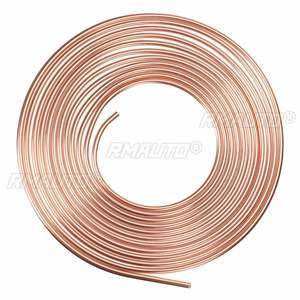 Rouleau de tube de 25 pieds (7,62 m) de 3/16" et 1/4" de diamètre extérieur, en cuivre nickelé, pour conduite de frein et d'embrayage, kit de tuyauterie antirouille et anticorrosion - Product Image 3