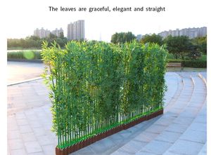 Écran en <span class=keywords><strong>bambou</strong></span> artificiel pour bloquer la décoration extérieure de forêt de <span class=keywords><strong>bambou</strong></span> de bonsaï d'aménagement paysager - Product Image 6
