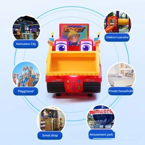 Factory Direct Sales Coin Operated Games Machine Engineering Excavator Bulldozer Kiddie Ride on Car - Product Image 6