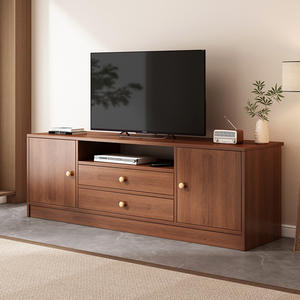 Moderno semplice <span class=keywords><strong>in</strong></span> legno <span class=keywords><strong>TV</strong></span> Cabinet con <span class=keywords><strong>Base</strong></span> accentuata pannello ispessito armadietto per la casa o l'ufficio per uso appartamento - Product Image 3