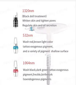 Peremajaan kulit portabel baru tiga panjang gelombang penghilang pigmentasi mesin Q Alih - Product Image 2