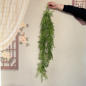 Usine de fleurs artificielles Meiyu Craft, plante artificielle verte suspendue de 104 cm, décoration pour la maison, mariage, extérieur, accessoires - Product Image 4