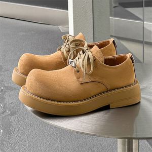 Zapatillas de Plataforma Casuales y Formales para Hombre, Gamuza Sintética, Entresuela de Goma, Forro de Microfibra, Punta Moderna, Versátiles y Cómodas - Product Image 5