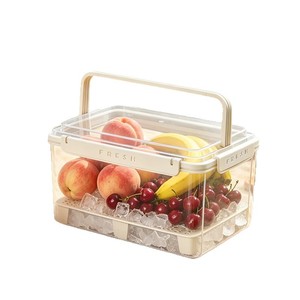 Joint Fresh Food <b>Storage</b> Container Rectangle Clip-On Lid Insulated Portable Outdoor <b>Camping</b> Fruit <b>Box</b> - Product Image 5