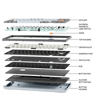 Clavier magnétique GATERON Jade Switch Sikakeyb Castle Ck75 83 touches 75% avec capteur Hall