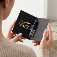 Flacon de parfum en verre miniature de luxe personnalisé avec logo, 3 ml, boîte extérieure en carton, flacon d'échantillon portable en verre
