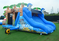 Ventes Flash : Château Gonflable Île au Trésor, Parcours d'Obstacles Gonflable pour Enfants