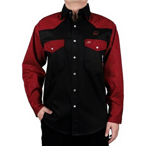 2024 NFPA2112/CAT2 Breathable Waterproof Western Two Tone Long Sleeve Cotton <b>Flame</b> Resistant Welding FR <b>Shirts</b> Respirator Pack - Product Image 1