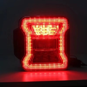 JK 2007-2018 <b>LED</b> Tail <b>Lights</b> JL Style - Smoked Lens with Sequential Turn Signals - Product Image 4