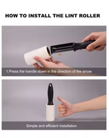 Umwelt freundliche anpassbare Kunststoff-Sticky Cloth Lint Roller Haushalts reinigungs mittel für Teppich bett Sofa und Haarpflege