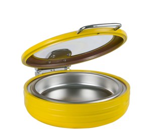 HD Hotel Kitchen Equipment 304 Stainless Steel Induction Chafer 9L Dish <b>Buffet</b> Food <b>Warmer</b> Golden Glass Y402 Hotel Kitchen Equip - Product Image 4