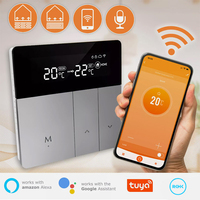 Termostato Inteligente WiFi Tuya para Caldera de Gas, Control de Calefacción por Suelo Radiante, Control de Temperatura por Voz con Alexa y Google, 110-240V