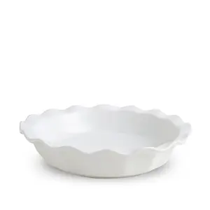 Modern Ceramic Pie Pan Tart Pan Round Pie Plate Baking Dish With Ribbed Edges