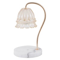 Vente chaude nouveau brûleur d'encens électrique bois et métal lampe de nuit avec minuterie/gradateur bougie parfumée chauffe-cire de fusion