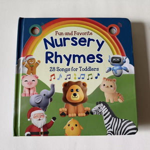 Enfants préférés 28 comptines bouton tactile tableau de musique livres impression apprentissage livre de son intelligent pour les enfants - Product Image 1
