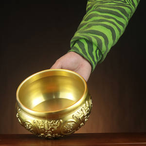 Античный латунный китайский накопитель фэн-шуй, декоративный логотип для сокровищ, статуэтка для офиса/банка оптом - Product Image 3