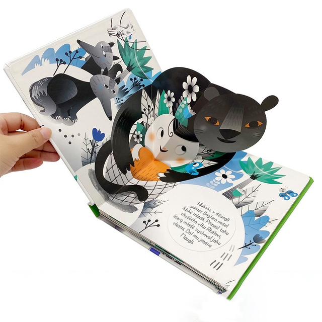 Custom Design Creative Activity Hardcover Story Book 3D Pop up Fun Book for Kids Children Early Learning Books