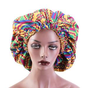 <span class=keywords><strong>En</strong></span> gros de Créateur <span class=keywords><strong>En</strong></span> Soie Cheveux Et Bandeaux Afrocentrism Toutes Les Couleurs Ankara Satin Large Jumbo Double Face Bonnets - Product Image 2