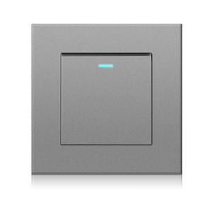 पीसी पैनल 1 गिरोह 1 मार्ग प्रकाश स्विच पर/बंद दीवार स्विच के साथ प्रतिदीप्ति सूचक 16A एसी 250V - Product Image 3