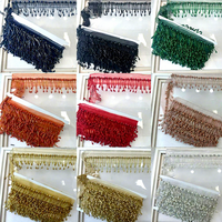WTT-008 Keering Fashion Beads Fringe Handmade Lace Fringe Tassel Trim Beaded Trimming for Wedding Party Dress Decoration