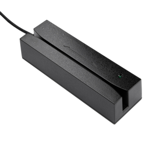 Lettore di schede magnetiche in metallo a doppio lato a 3 tracce con corpo in alluminio pressofuso - Product Image 1